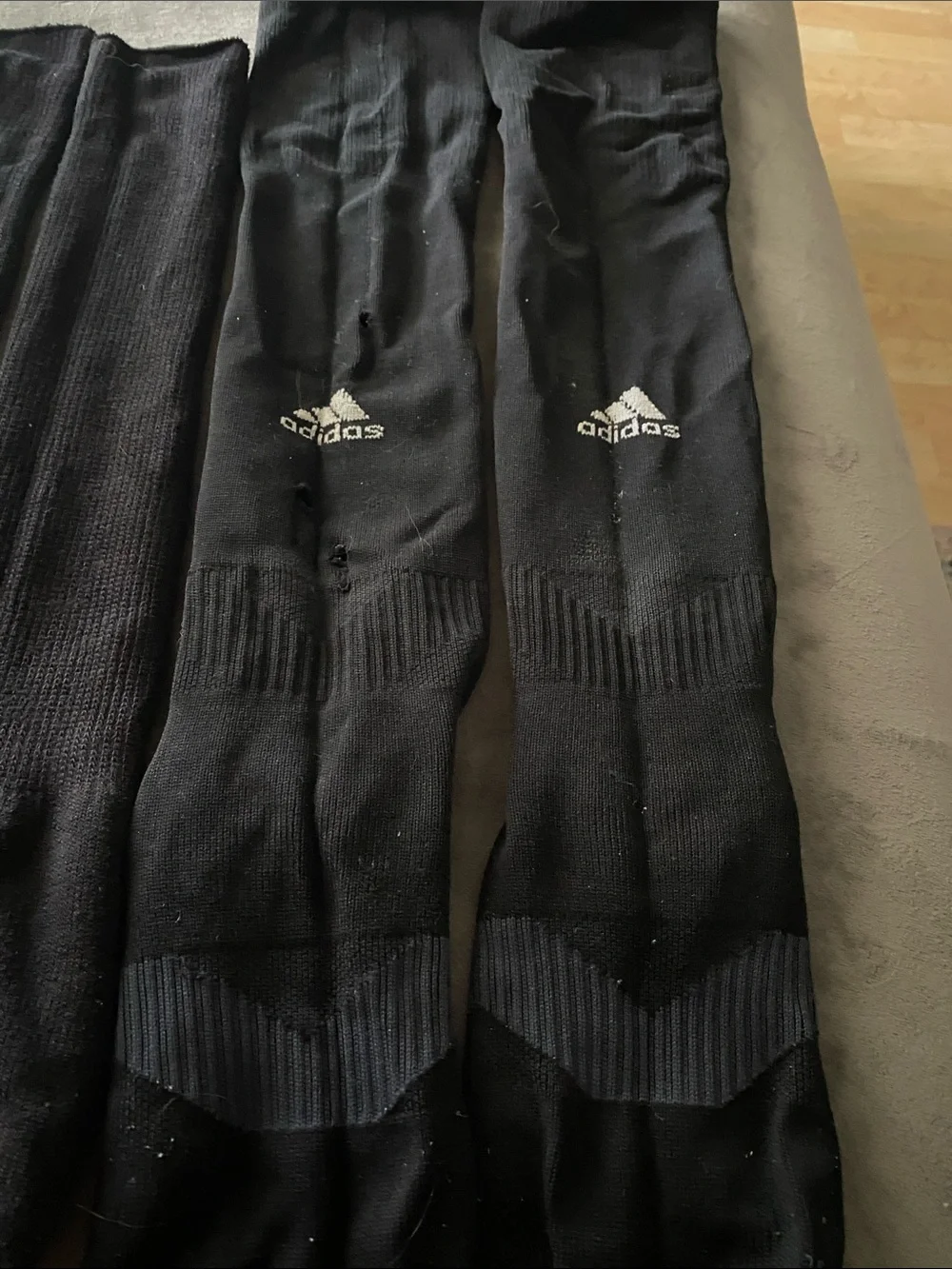 Bundle of 4 Black Athletic Soccer Socks